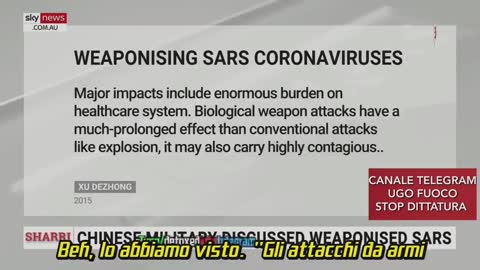 🔴💣I MILITARI SAPEVANO TUTTO. IL COVID19 È UN'ARMA...