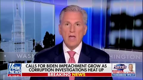 McCarthy Finally Floating Biden Impeachment Inquiry After Explosive Revelations