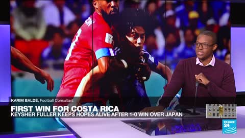 First win for Costa Rica: Keysher fuller keeps hopes alive after 1-0 win over Japan • FRANCE 24