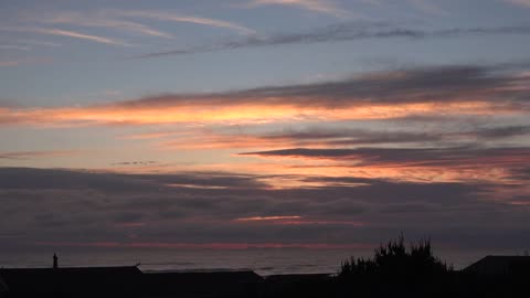 Oregon clouds after sunset time lapse