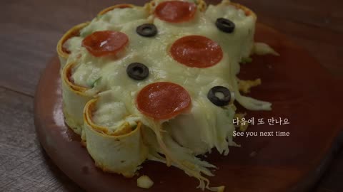 Easy & Delicious Best Pizza Recipe :: Tortilla Roll Pizza :: Chicken Burrito Pizza