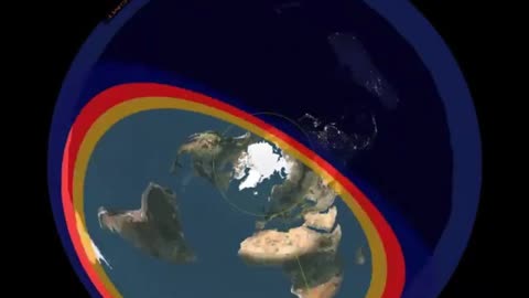 Night And Day Map Rotation Of The Year On The Flat Earth Model - SHOCKING