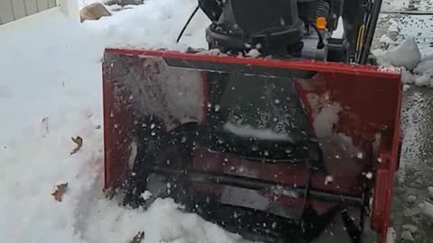 1955# TORO SNOW BLOWER vs SNOW PILE SLO MO