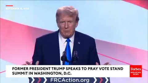 BREAKING NEWS: Trump Attacks Biden-Harris Record At Pray Vote Stand Summit In Washington, D.C