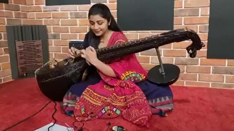 Music in sitar..