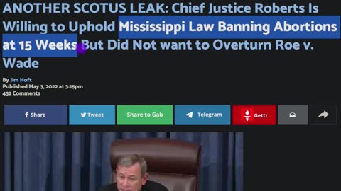 Another SCOTUS Leak About John Roberts