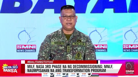 MILF, nasa 3rd phase na ng decommissioning; MNLF, naumpisahan na ang transformation program