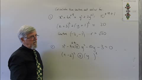 Math Graphing Set B 05 Circle Equation Centre and Radius By Completing the Square Short Cut