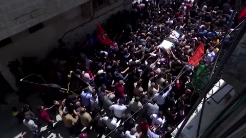 Funeral of top Islamic Jihad commanders in Gaza