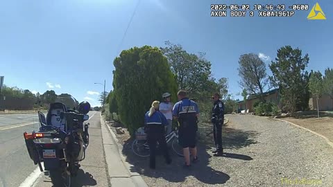 Women file a lawsuit after 8 Santa Fe police officers arrest her after she rode through a stop sign on her bike