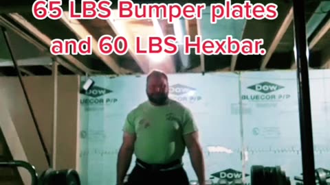 586 Raw Hexbar Deadlift!