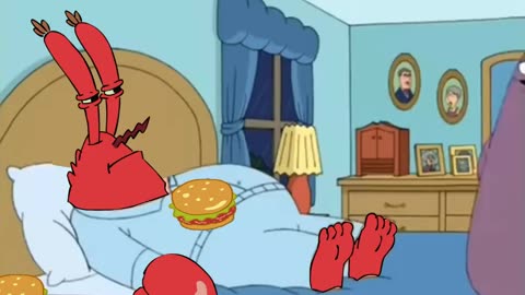 Here comes Grimace featuring Mr Krabs-Meme Mentom#familyguymemes