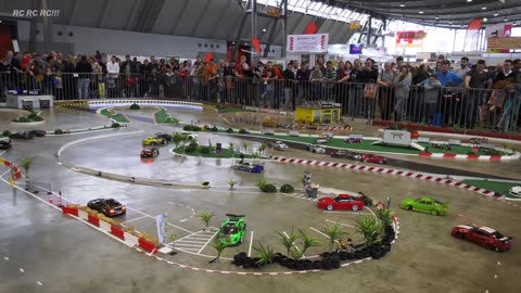 GREAT RC DRIFT CAR RACE MODELS IN PAIR COMPETITION / Modell+Technik Stuttgart 2017