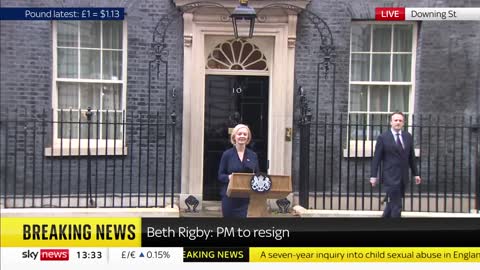 [2022-10-22] Liz Truss resigns as Prime Minister - full statement