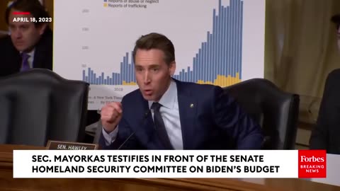 I Can't Believe This Happens In The United States Of America!': Josh Hawley Explodes On Mayorkas