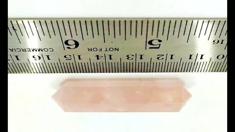 Rose Quartz Pink Crystal Obelisk Gem Double Terminated Wand