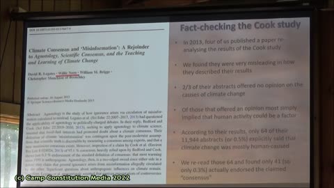 Weaponization of Science Part1 Professor Willie Soon at Camp Constitution 2022