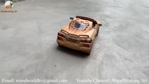 Wood Carving - 2020 Chevrolet Corvette C8 | Jannatart826