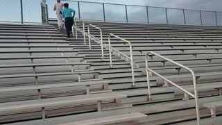 Running bleachers