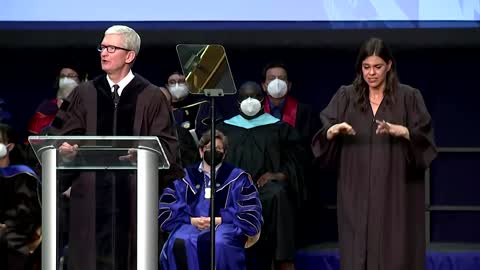 'Lead with your values,' Apple's Cook tells graduates