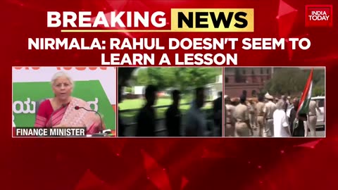 India news Rahul Doesn't Seem To Learn A Lesson: FM Nirmala Fires Fresh Salvo At Rahul Gandhi