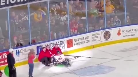 Human Hockey Catapult! 😳😂