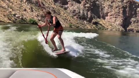 Guy Wakeboarding Fail