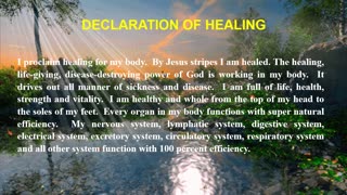 Declaration of Healing: Embracing the Power of Prayer