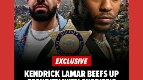 Kendrick lamar beef up security after sheriff's comes to town must to something with drake 6/21/24