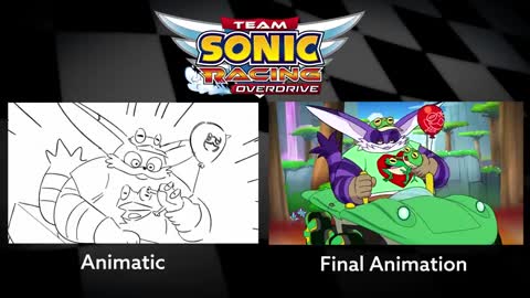 Team Sonic Racing Overdrive Animatic Side-By-Side