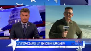 REAL AMERICA -- Dan Ball W/ OAN's Neil McCabe, Live From Sarasota After Hurricane Ian, 9/29/22