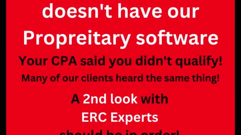 Our proprietary software for ERC - Employee Retention Credit