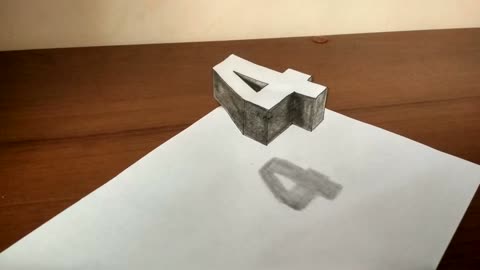 How to draw 3d drawing.