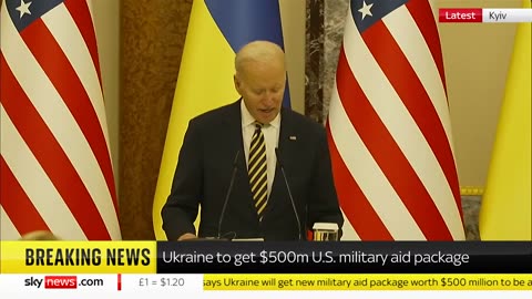 Biden and Zelenskyy hold joint news conference in Ukraine