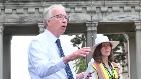 JOHN RUSTAD SPEAKS WITH CROWD AGAINST BILL 36 AT BC PARLIAMENT