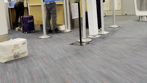 Man Argues with Couple After Missing Flight