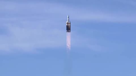 the successful launch of a Delta IV Heavy rocket from Vandenberg Air Force Base, California, 2019