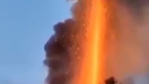 A massive explosion this morning at an alleged ammunition depot in Khmelnytsky, Ukraine