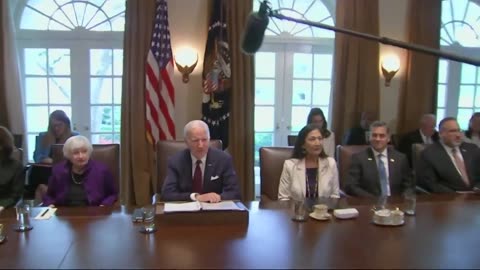 At Cabinet Meeting, Biden Tells Reporters: "I Plan On Being In The PGA!"