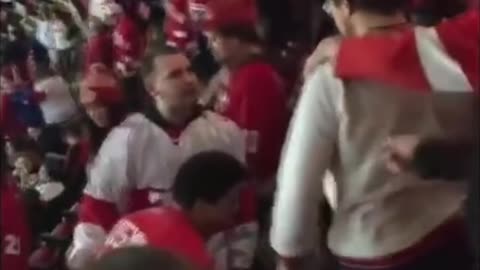 Detroit Red Wings Fans Fight