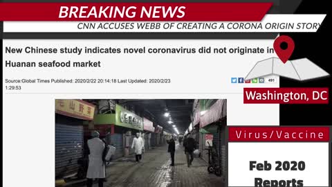 CNN In Denial Over February 2020 "CoronaVirus From America" Reports - Pins Them On Webb