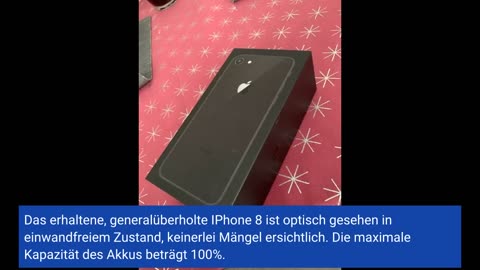 Apple iPhone 8 64GB - Space Grau - Entriegelte (Generalüberholt) - Rezension