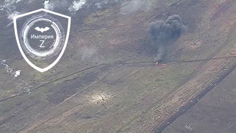 Footage of the destruction of Ukrainians military helicopter of near Rabotino by “Kornet”