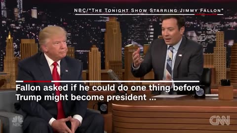 d Trump lets Jimmy Fallon mess up his hair