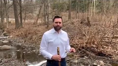 The Experts Say The Water Is Fine, But Look At This Video From JD Vance In East Palestine Ohio