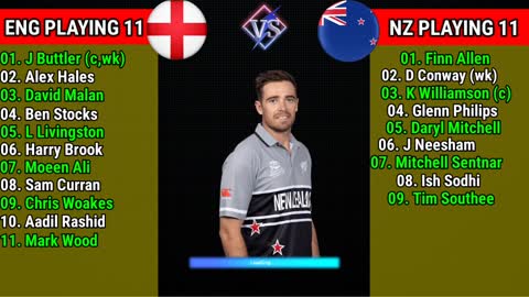 England vs New Zealand Playing 11 Comparison T20 World Cup 2022 ENG vs NZ 33rd Match Playing 11