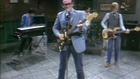 Elvis Costello - Less Than Zero - Radio Radio = Live Music Video SNL 1977