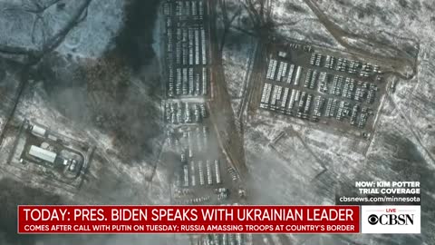 Biden speaks with Ukrainian president amid Russia's troop buildup near border