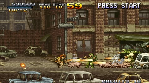 Metal Slug 2 Mission 05 #gamer #retrogaming #arcadegame #metalslug