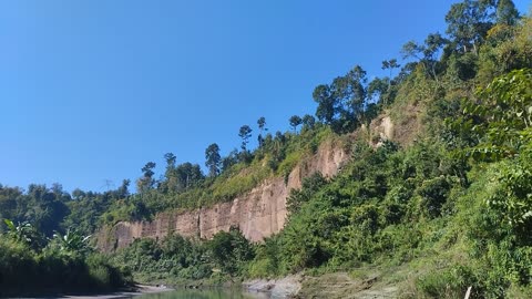 Strange hill beside the canal